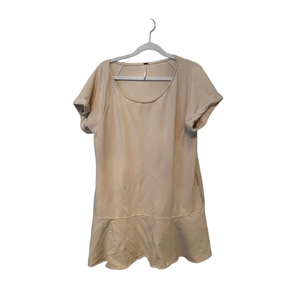 Cream Free People Beach Coverup Sweater Dress L